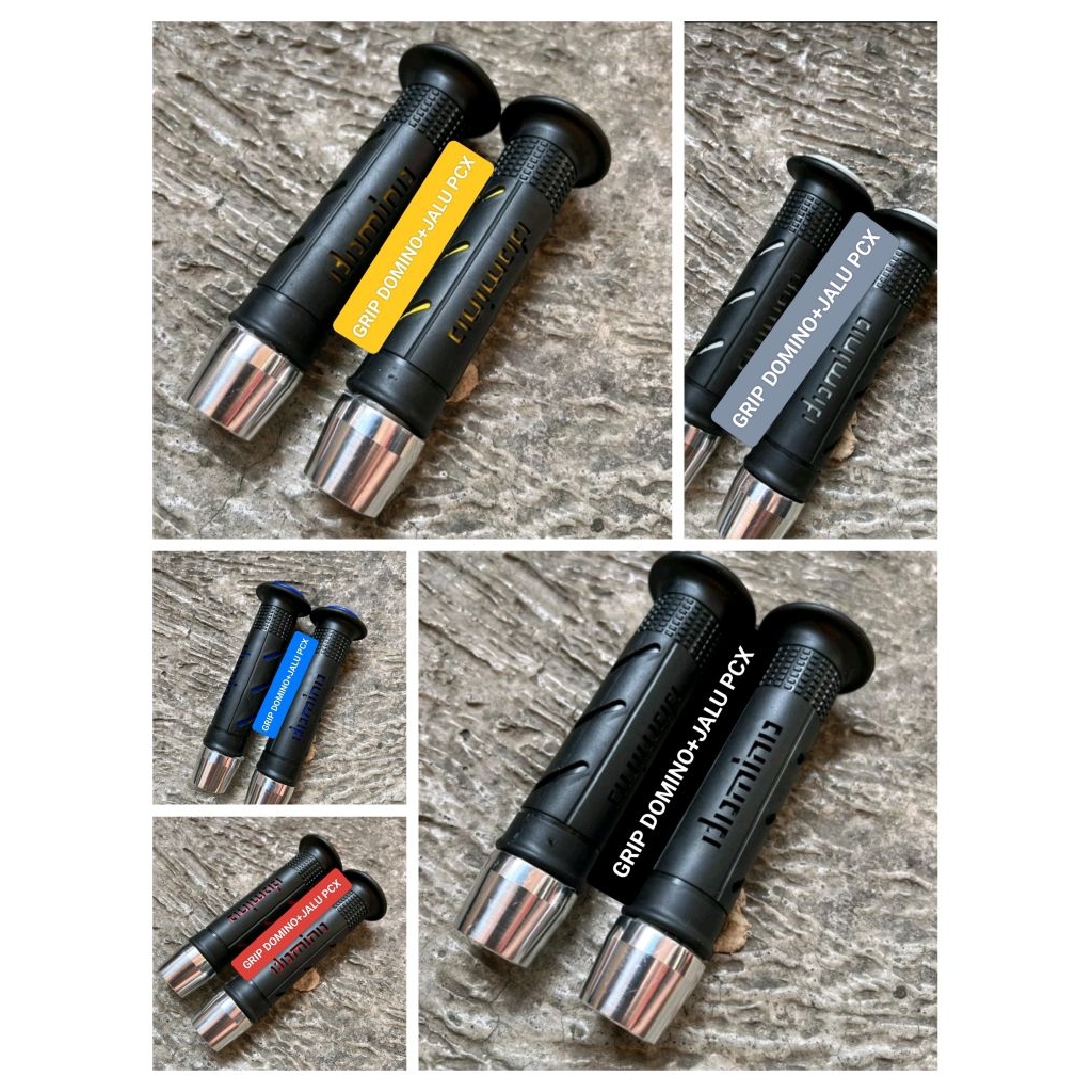 PAKET HANDGRIP DOMINO SISIK + JALU STANG PCX CROM