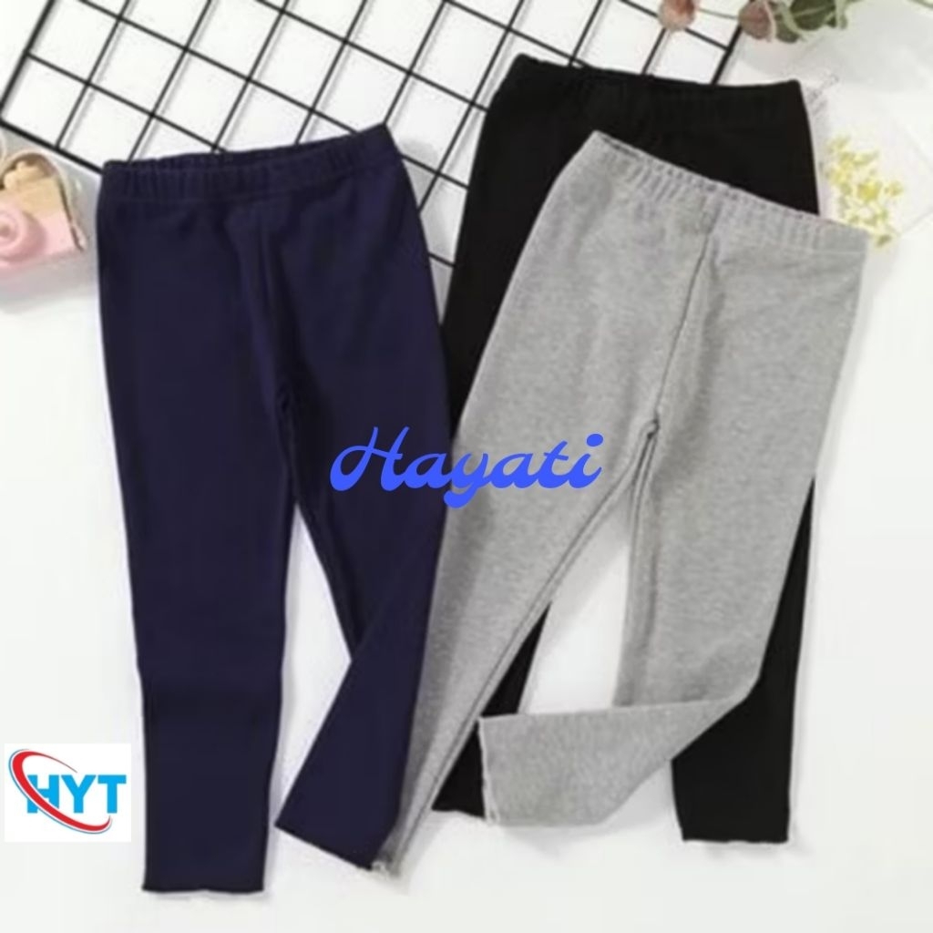Legging Anak Kaos Soft Rayon Usia 2-15 Tahun / Celana Legging Anak Perempuan / Legging Anak
