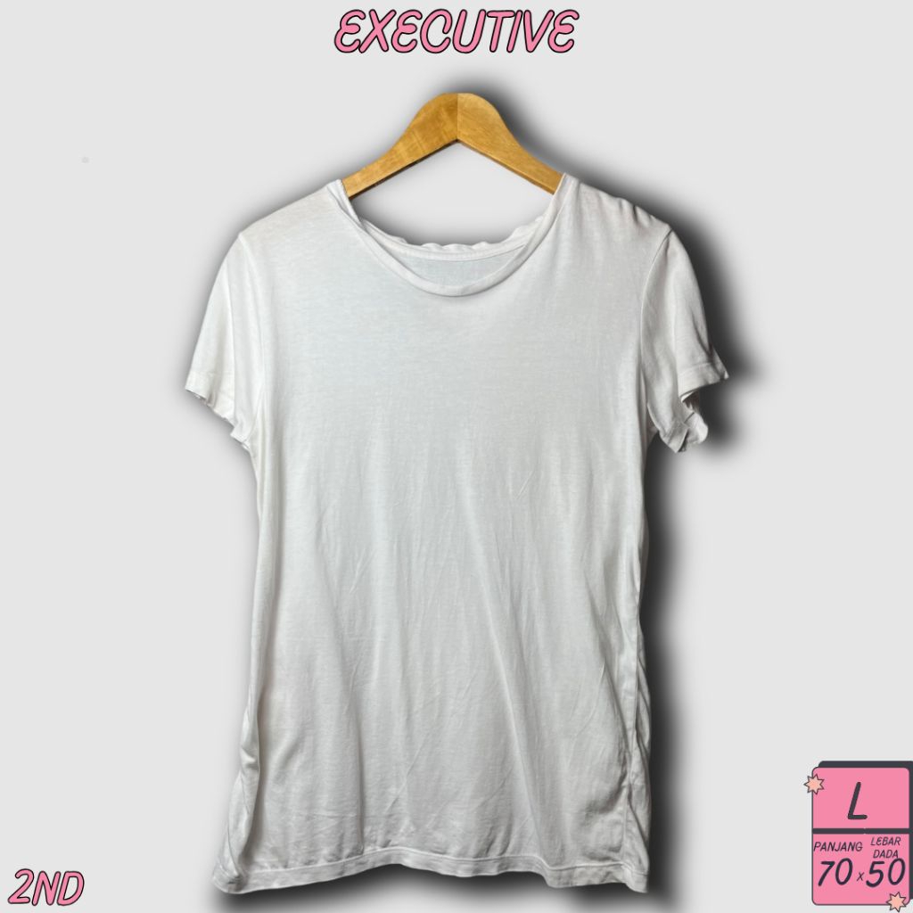 Kaos Wanita Executive Putih Size L