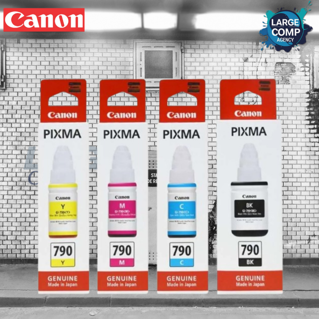 TINTA CANON PIXMA GI-790 BK C M Y ORIGINAL UNTUK PRINTER G1010 G2010 G3010 G4010 Made in Japan