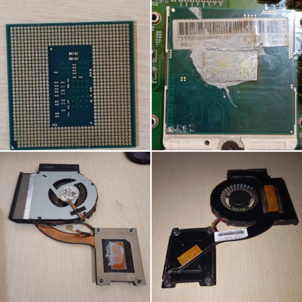 Processor Intel Core i5 gen 4 4300M 2,6 GHz set exhaust fan