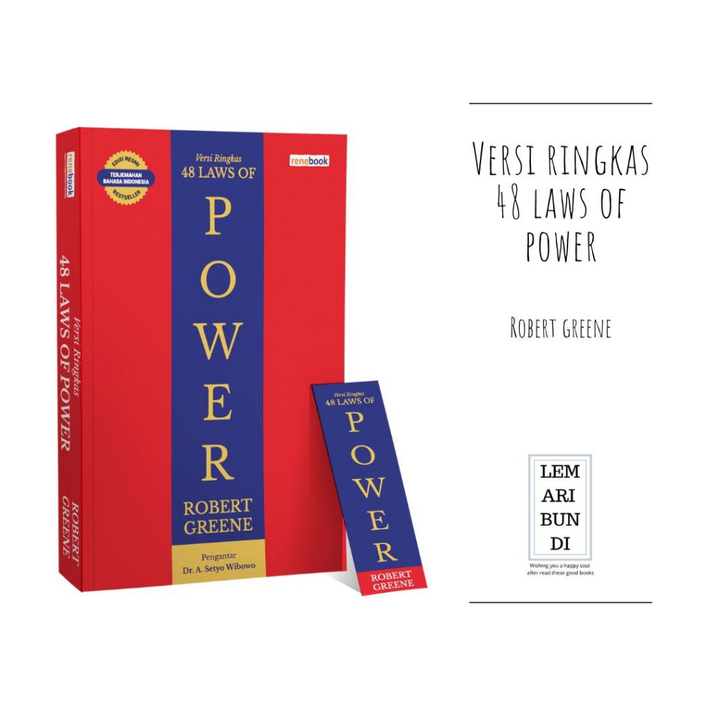 Buku 48 Laws Of Power Ringkas Robert Greene || Buku Kekuasaan 48 Hukum Robert Greene Renebook