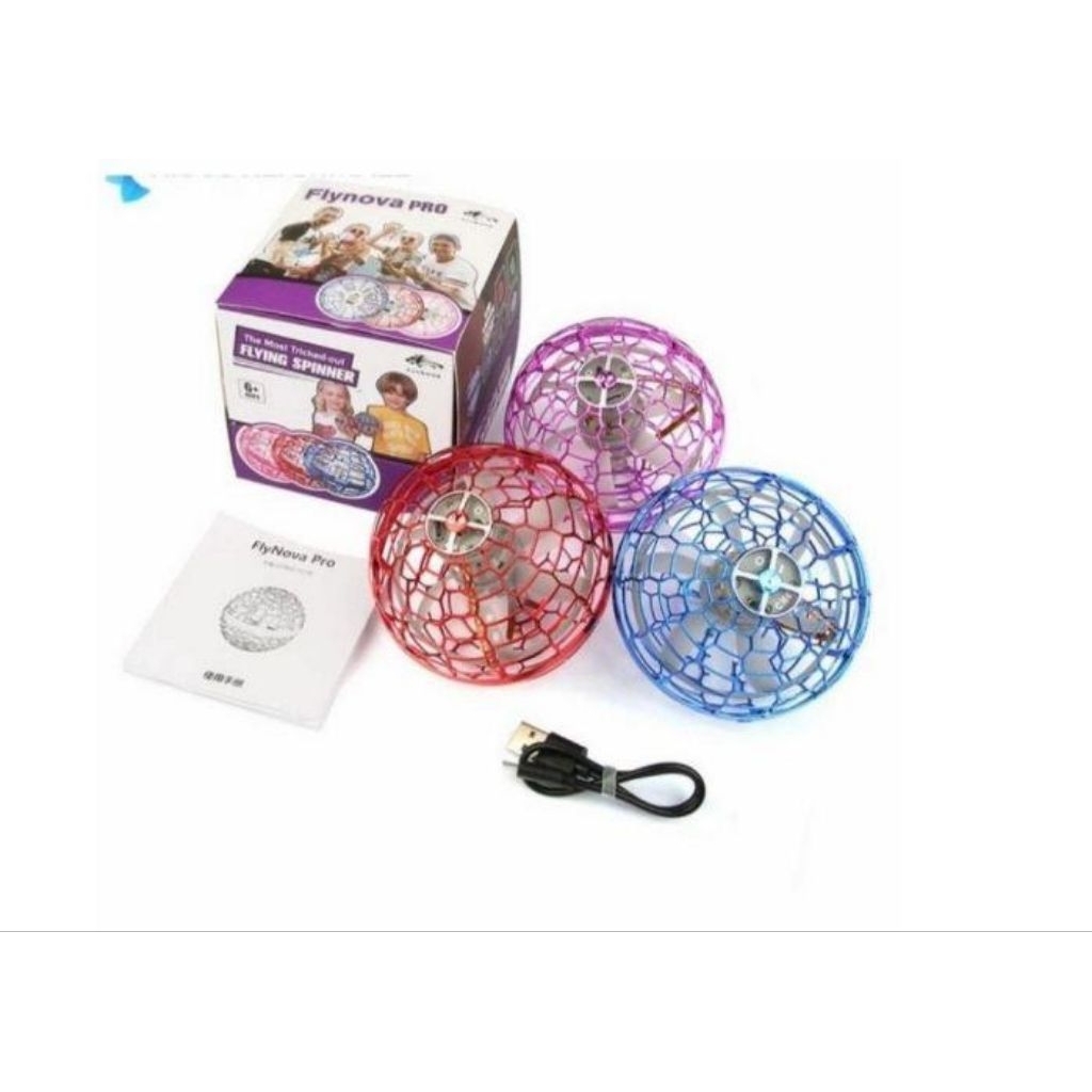 Mainan Flying Spinner Bola Terbang Drone Tangan Dikendalikan - flying spinner
