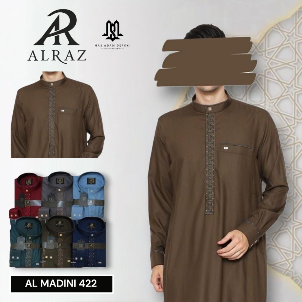 Jubah Al Raz Premium Bordir Al Madani Dewasa