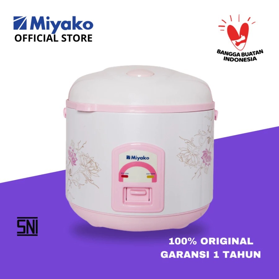 [MIYAKO] Magic Com Miyako MCM 638 Rice Cooker Pink 3 in 1 Anti Lengket - Magic Warmer Plus 1.8 Liter