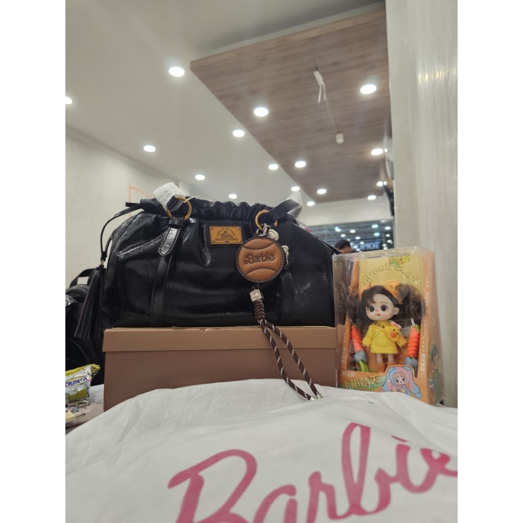 TAS ORIGINAL IMPORT BARBIE MALIBU SERUT HITAM [READY STOCK]