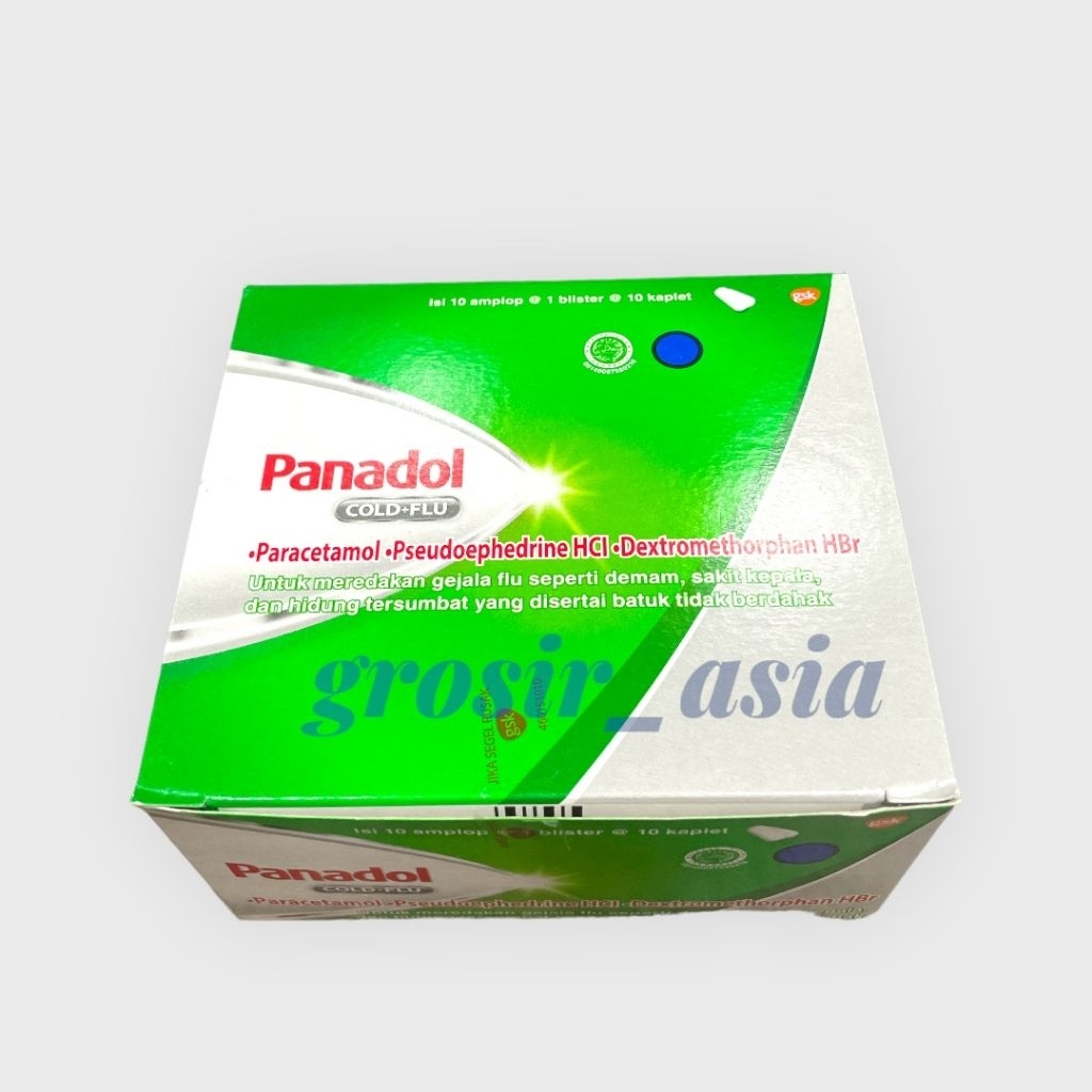 Panadol Hijau Cold & Flu 1 Box Isi 10 Strip