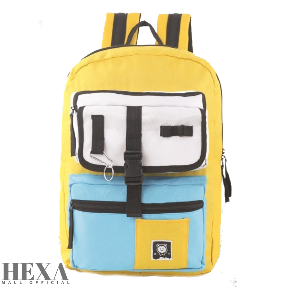 Tas Ransel Backpack Punggung Anak Perempuan Cewek Premium Cordura Awet IDS 115 Free Raincoat SD SMP