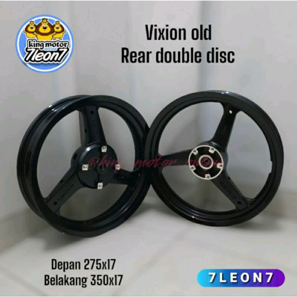 velg racing Vixion old palang 3 axio lebar 275/350x17 dobel dis