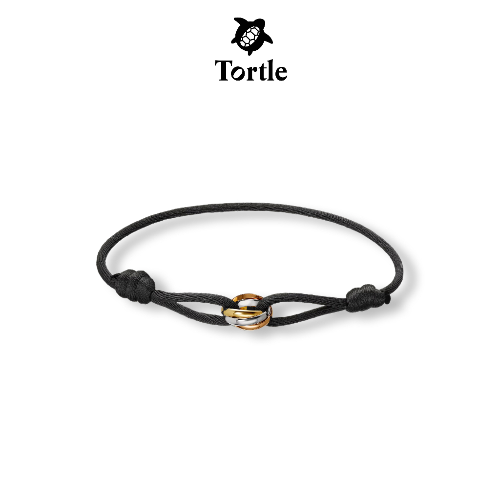 TORTLE - Trinity Bracelet Cord Gelang Titanium Wanita | Perhiasan Gelang Mewah Fashion Premium Simpl