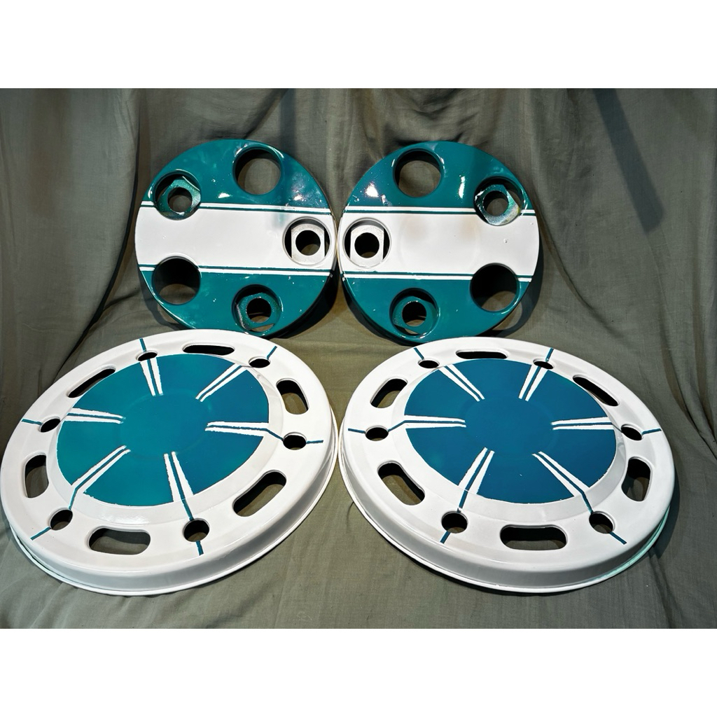 Wildop Weldop Couple Set Donat Adiputro bulat oval Truck Canter Engkel Motif Garis spider Bahan Plat