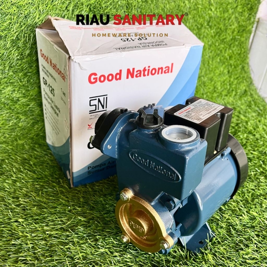 Pompa Air Good Nasional GP 125 SNI/ Mesin Pompa Air Nasional GP-125 Pompa Air Sumur Dangkal Otomatis