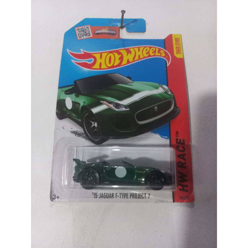 hotwheels '15 Jaguar f type project 7 hijau