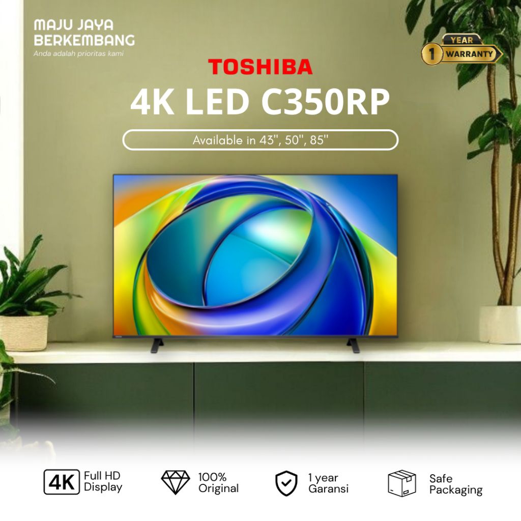TOSHIBA 43C350RP / 43C350 4K SMART TV VIDAA 2025 Series 43 inch c350rp
