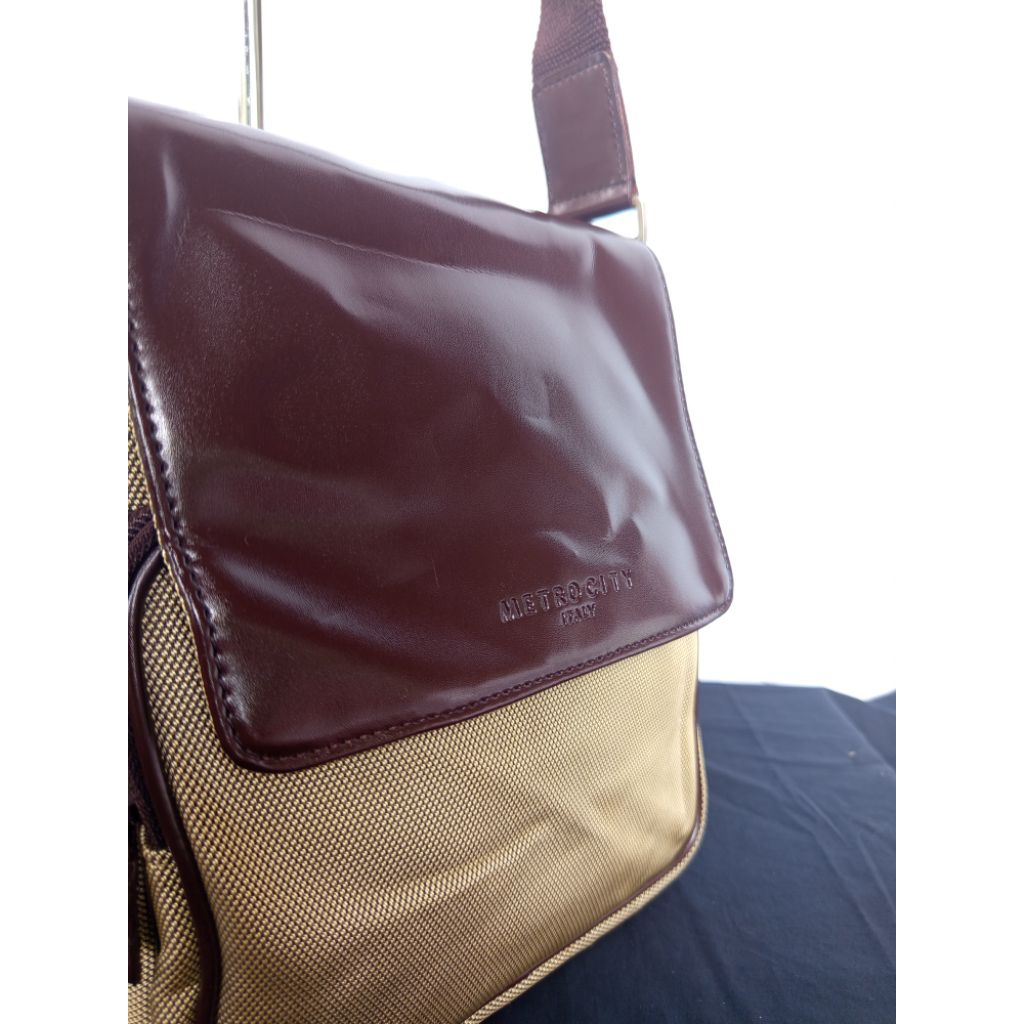 Sling Bag Cowok Metrocity Kulit Asli second ori