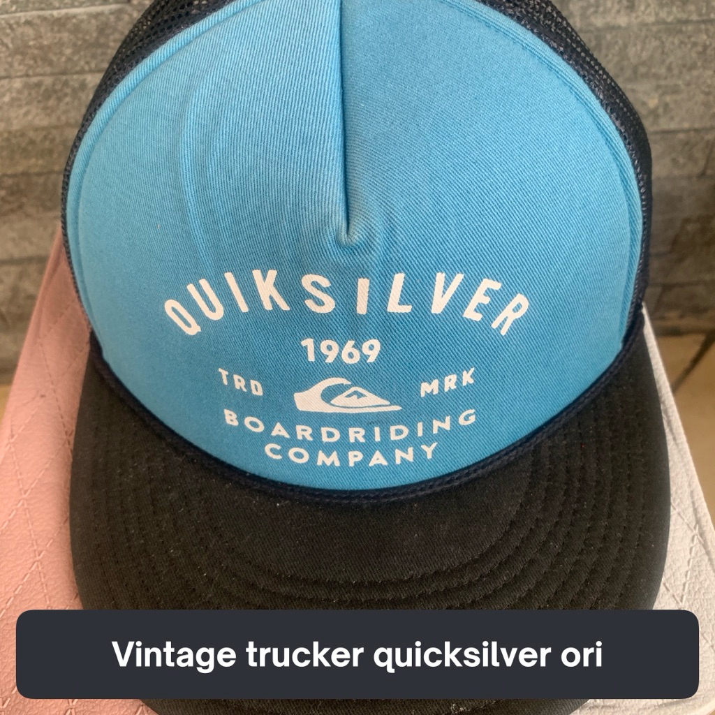 Topi Jaring surfing vintage trucker ropehat quiksilver ori