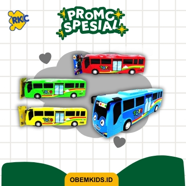 COD MAINAN ANAK BUS TAYO TELOLET BES BIS BUS MINIATUR RKC BUS TAYO RKC02041-3