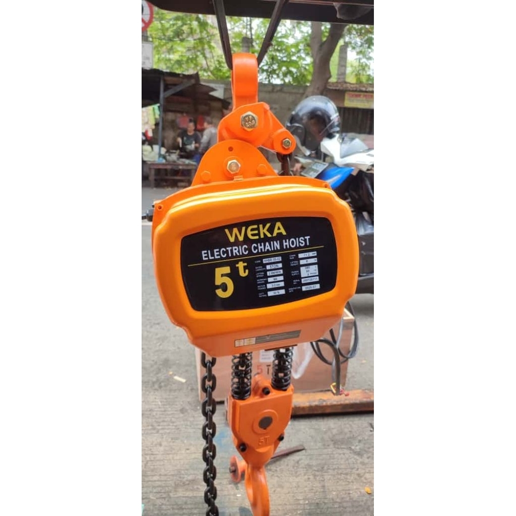 Weka Electric Chain Hoist 5 ton x 6 meter katrol listrik 3 phase