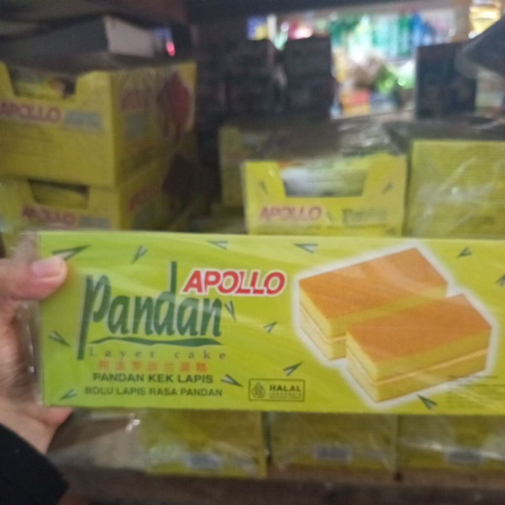 Apollo Pandan layer Cake bolu lapis rasa pandan