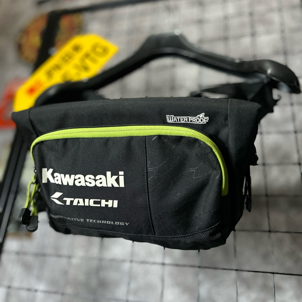 Tas RS Taichi Kawasaki Original Ori asli waist bag hip bag pinggang touring motor biker sunmori anti