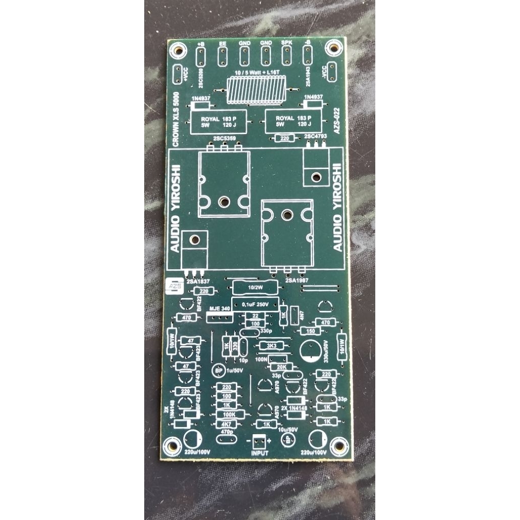 PCB Audio Yiroshi CROWN XLS 5000