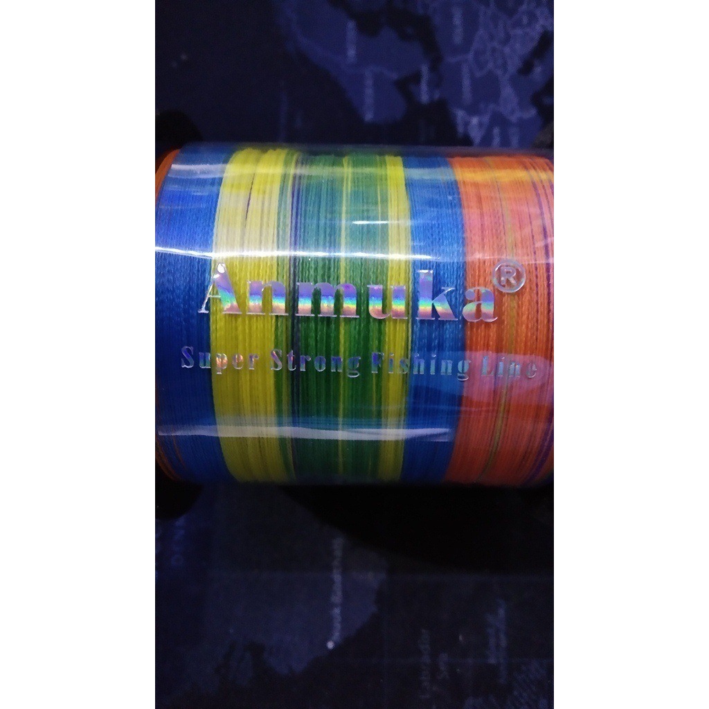 PE Braided X4 300M Senar Pancing Anmuka Multicolor Jiging dasaran Casting