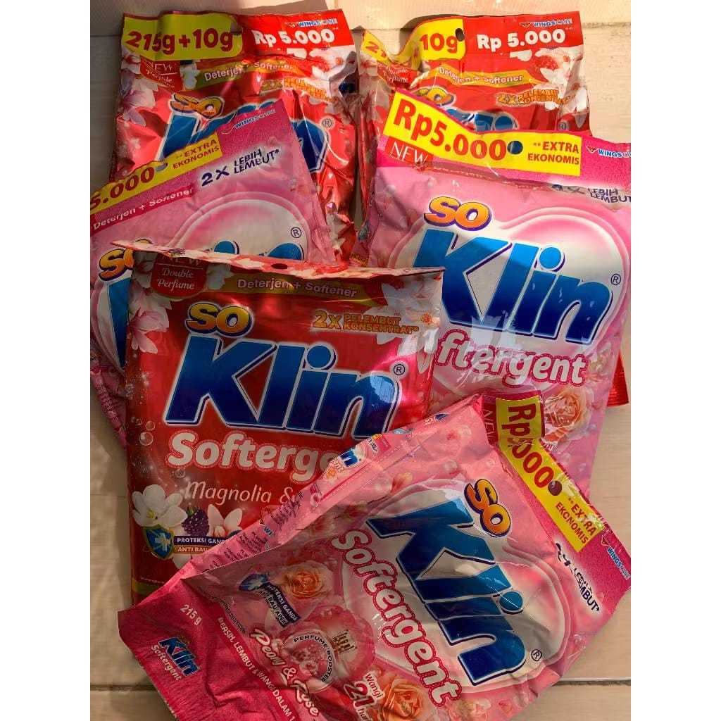 SOKLIN Sabun BUBUK COD-5000 SABUN CUCI Detergen So Klin / So Klin Softergent - So Klin 1 PCS