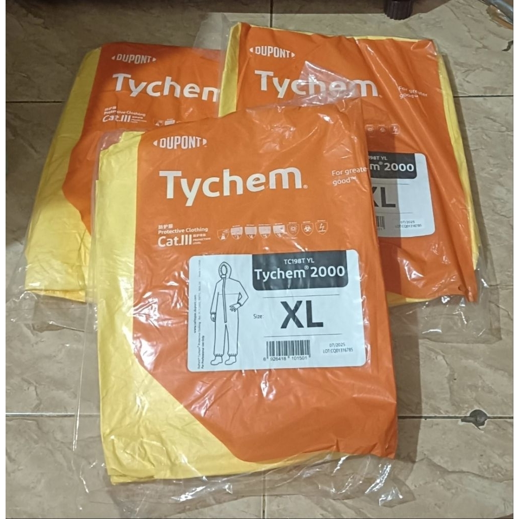 Baju Hazmat Dupont Tychem C 2000 - Tychem 2000