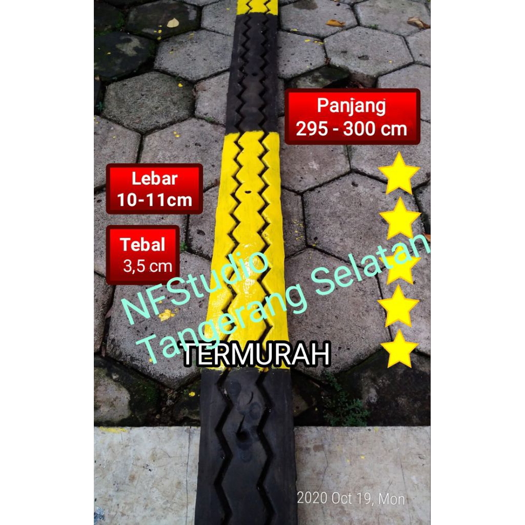 Polisi Tidur Karet Ban Solid 3 Meter