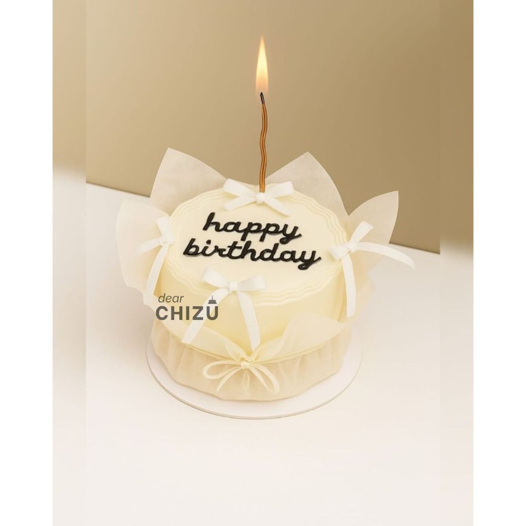 CLASSIC RIBBON CHIFFON BIRTHDAY CAKE DEAR CHIZU SURABAYA INSTAN