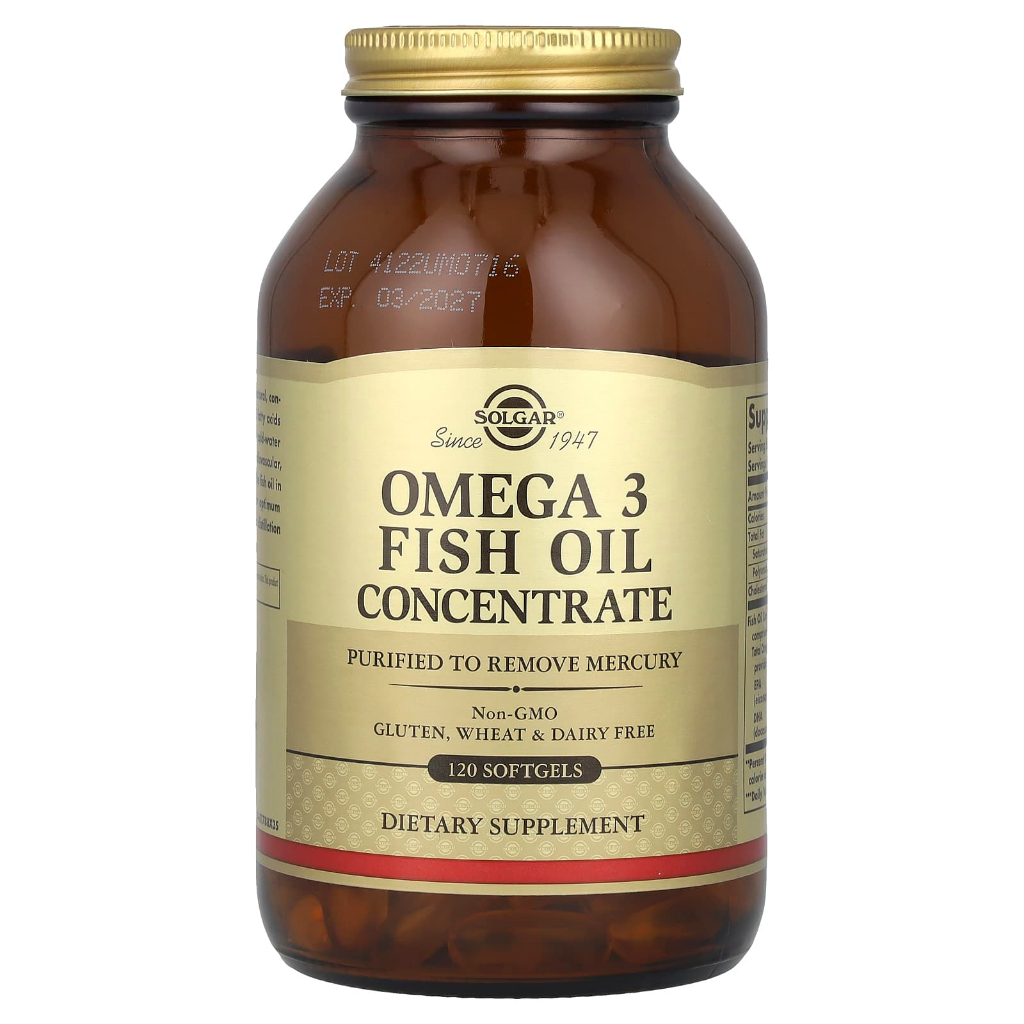 Solgar Omega 3 Fish Oil Concentrate 120 Softgels