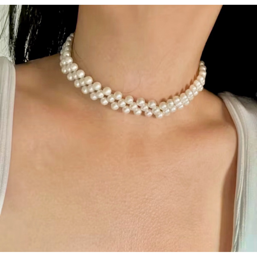 Kalung mutiara air tawar asli lombok Perhiasan Aksesoris Kalung mutiara air tawar asli lombok Akseso