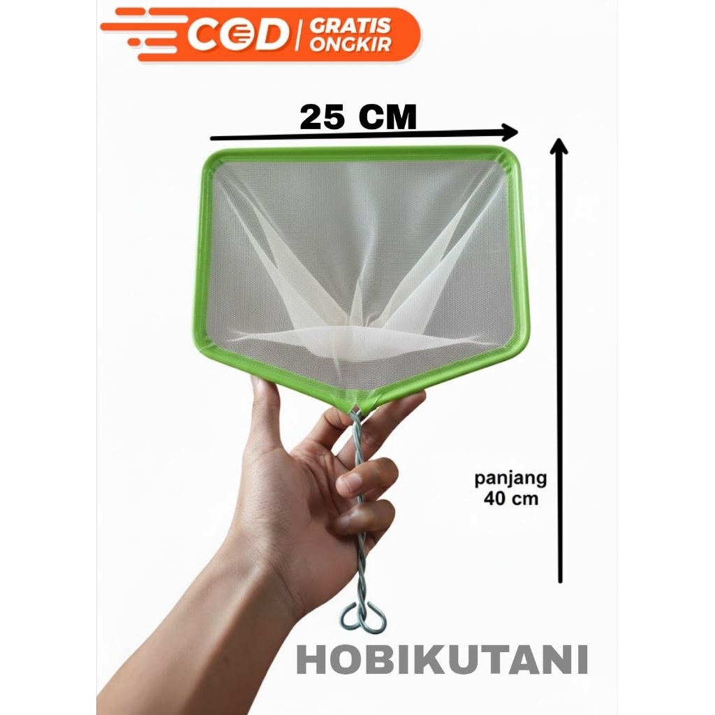 SEROKAN SESER SARINGAN IKAN HIAS UKURAN 15 cm, 20 cm 25 cm JARING CUPANG, JENTIK, KUTU AIR, ARTEMIA