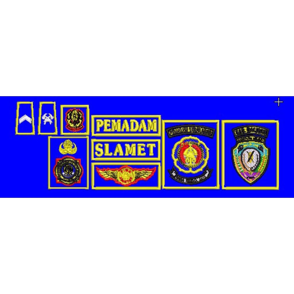 bordir atribut damkar