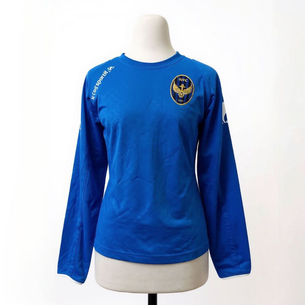 Jersey Baju Training Lengan Panjang Biru Pria Wanita Baju Lari Olahraga Sport