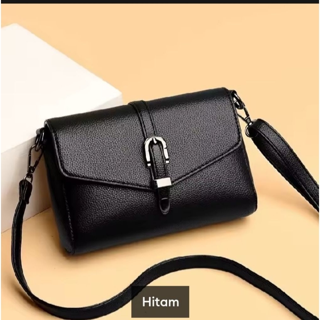 Tas Slempang Wanita Tas Wanita Mini Kulit hitam/RyT.Shoop