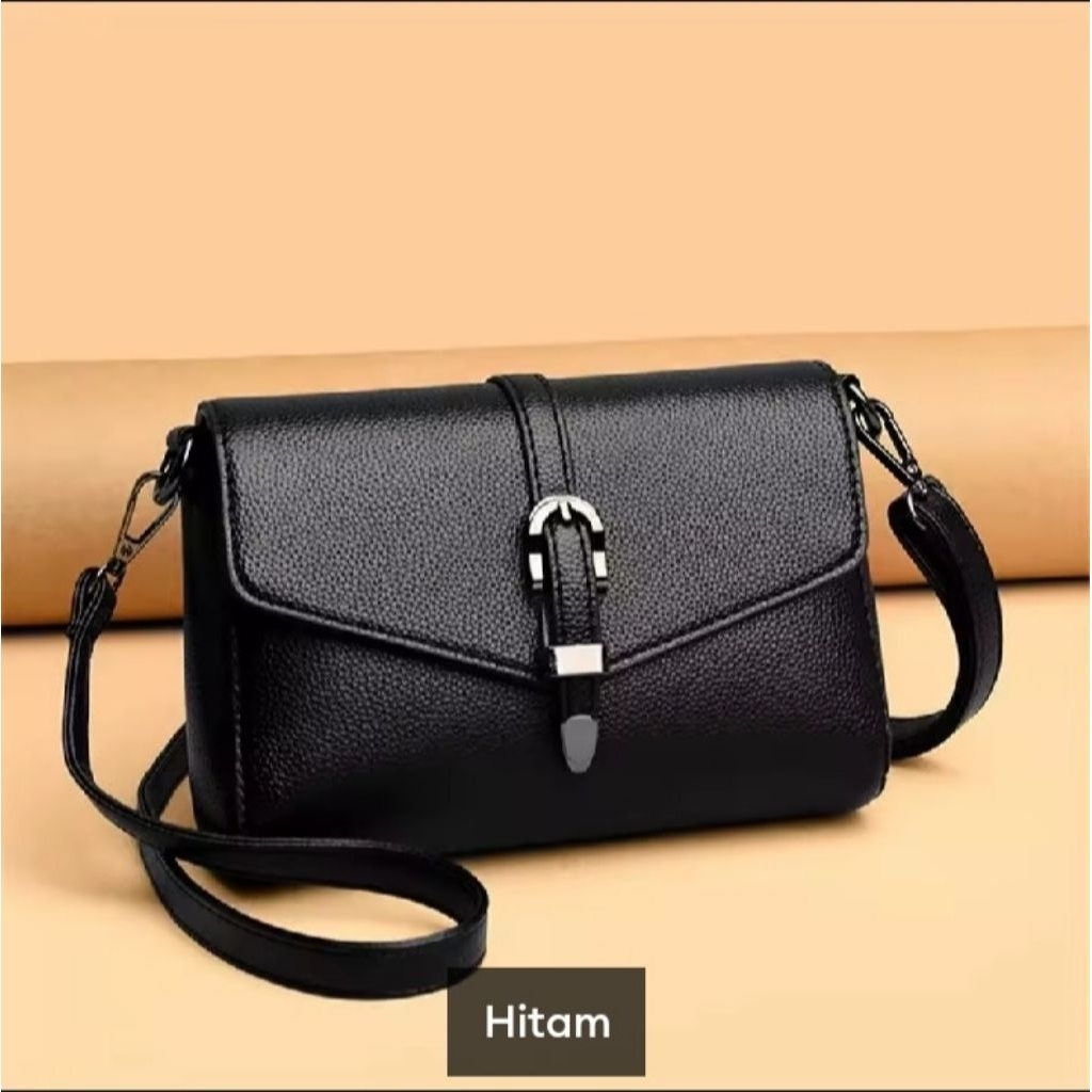 Tas Slempang Wanita Tas Wanita Mini Kulit hitam/RyT.Shoop