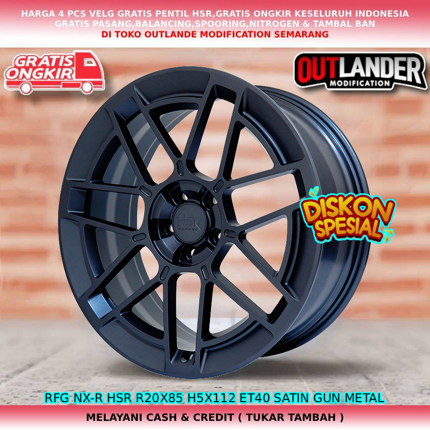 VELG HSR RACING FORGED R20 VELG UNTUK MOBIL MERCY AUDY MINI COOPER DLL VELG HSR FORGED NX-R R20