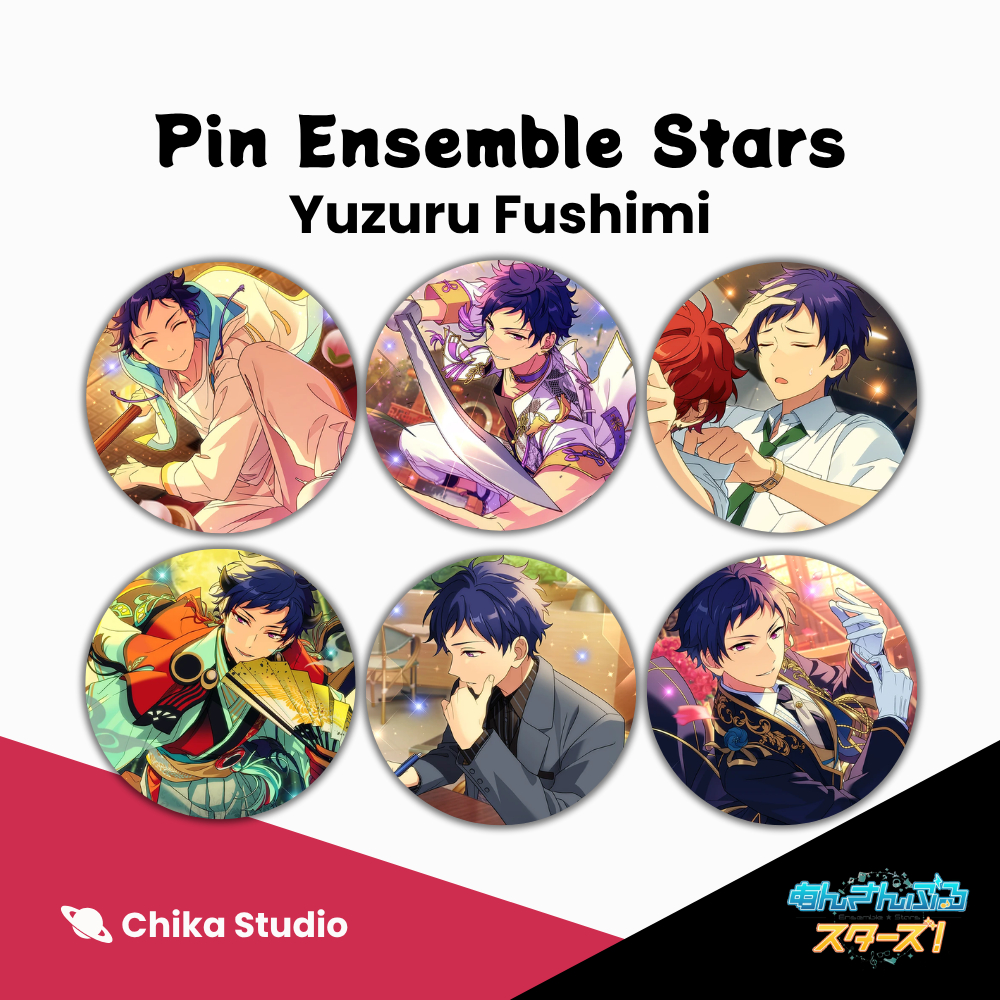 [Fan Merch] Pin Button Peniti Ensemble Stars - Yuzuru Fushimi | 25mm 32mm 44mm 58mm 75mm