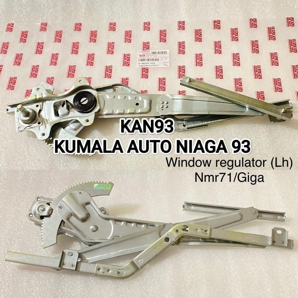 WINDOW REGULATOR-REGULATOR KACA PINTU KIRI/LH ISUZU ELF NLR55 NMR71 GIGA FVZ ORIGINAL