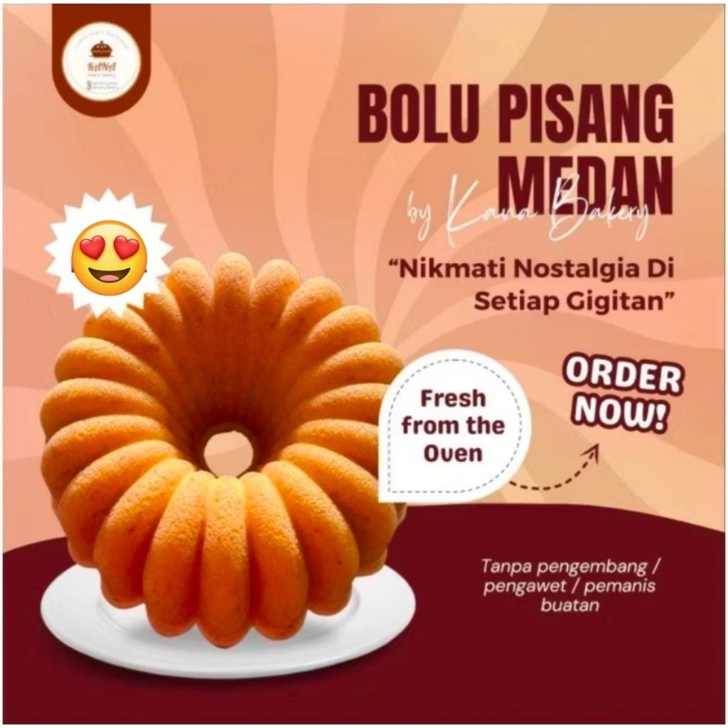 Cake Bolu Pisang Medan By Kana Bakery