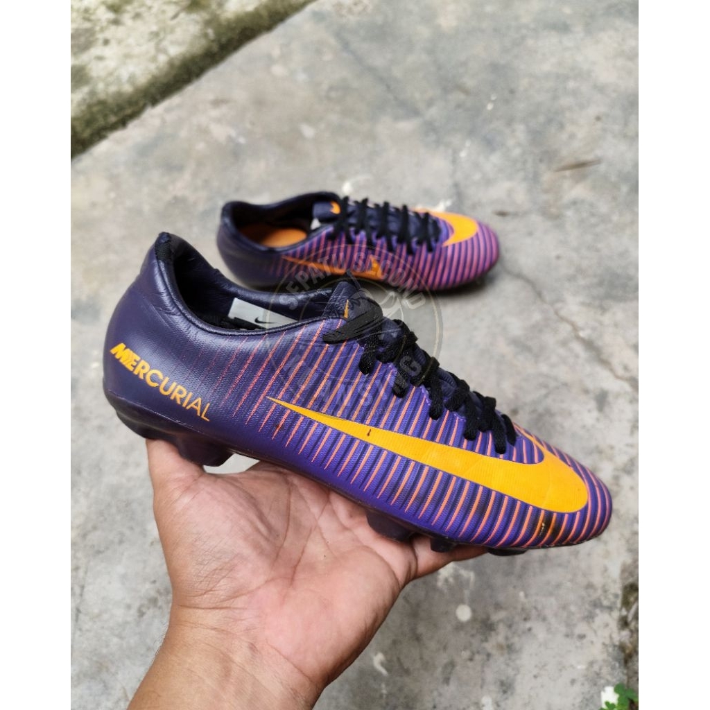Sepatu Bola Second Original size 40, N*ike Mercvrial Sepatu Bola Bekas Preloved Original.