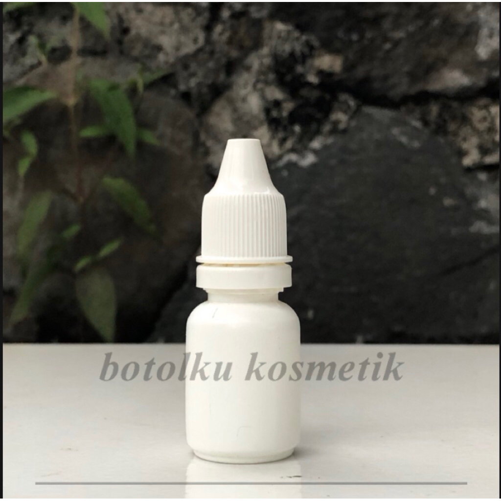 BOTOL TETES 10ML SEGEL PUTIH HDPE TETES MATA 10 ML