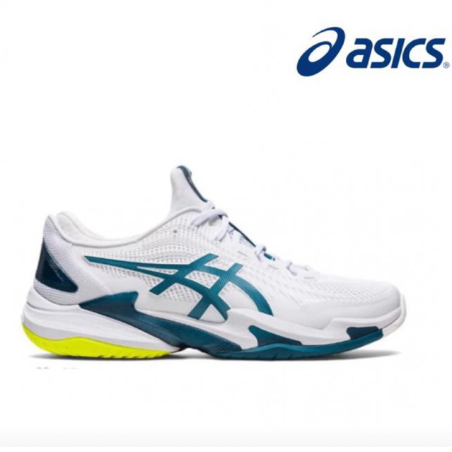SEPATU TENIS ASICS NOVAK COURT FF 3 WHITE BLUE