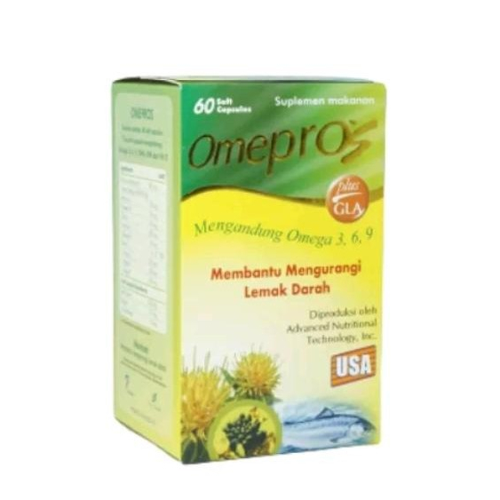 Omepros 1 Botol isi 60 Soft Capsul/ Minyak Ikan