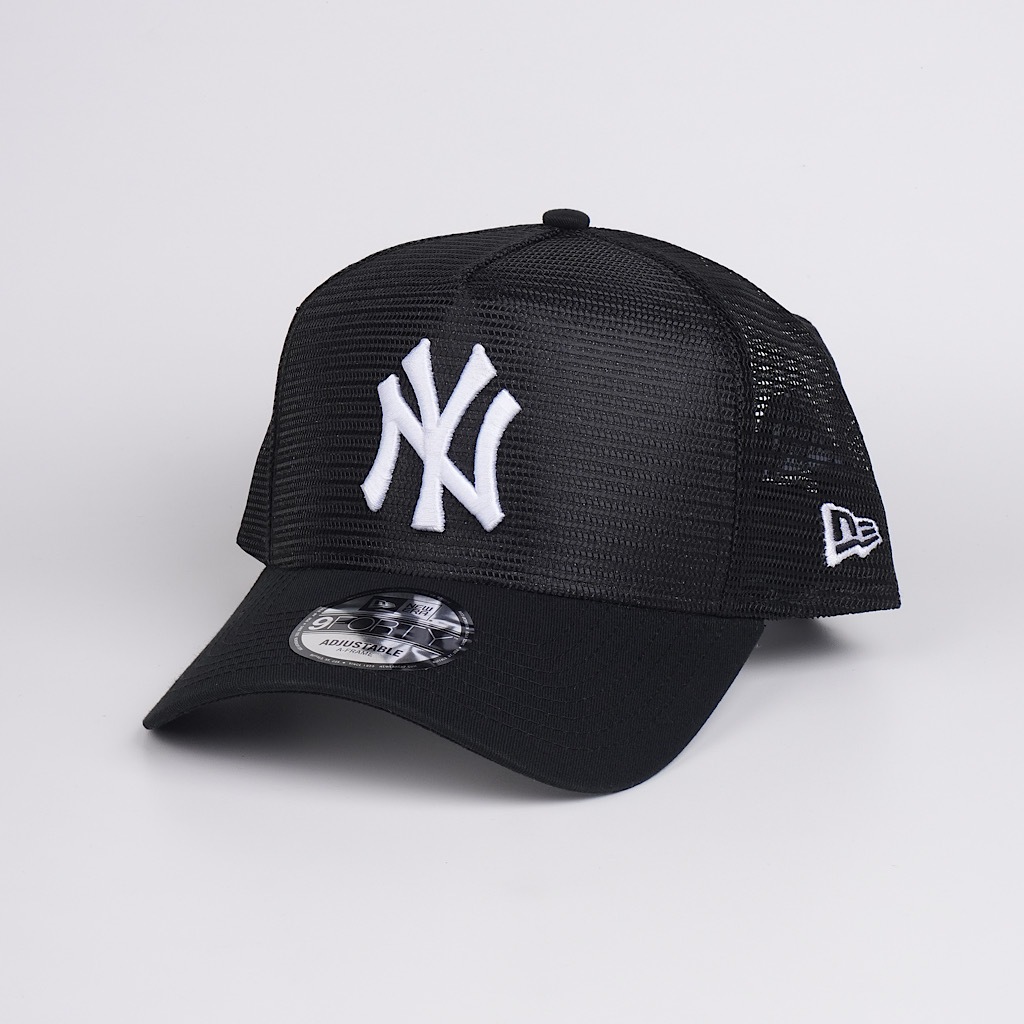Topi New Era Original New York Yankees Black All Over Mesh