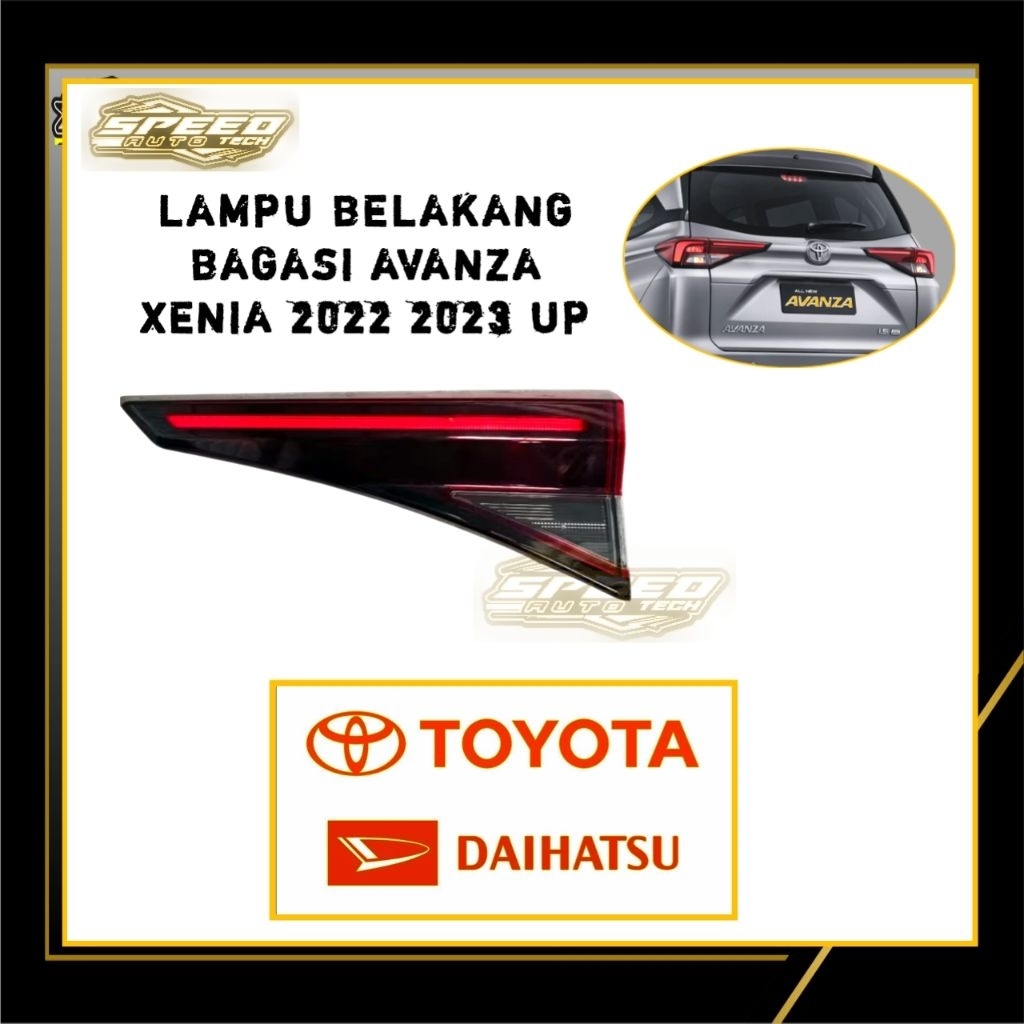 lampu bagasi reflektor AVANZA XENIA 2022 2023 Original reflektor pintu belakang mobil avanza xenia O