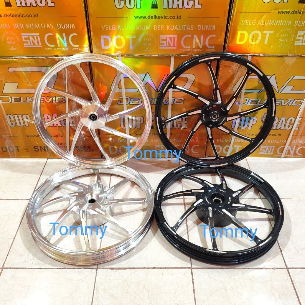 Velg DELKEVIC M8 Vario 110 125 150 160 Cbs Stylo Beat Scoopy Genio Spacy lebar 140/160x17 Ring 17/14