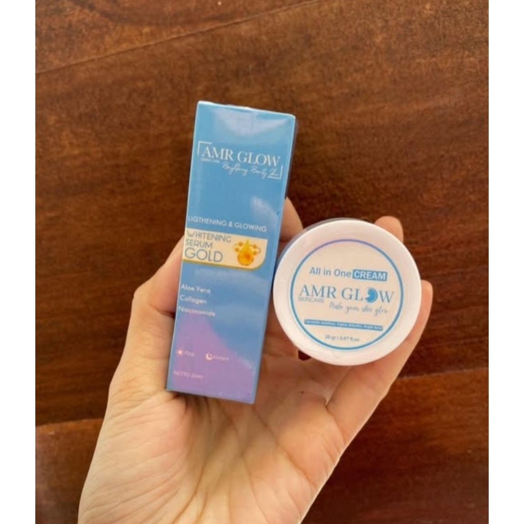 Amr Glow Skincare Serum dan Cream all in one
