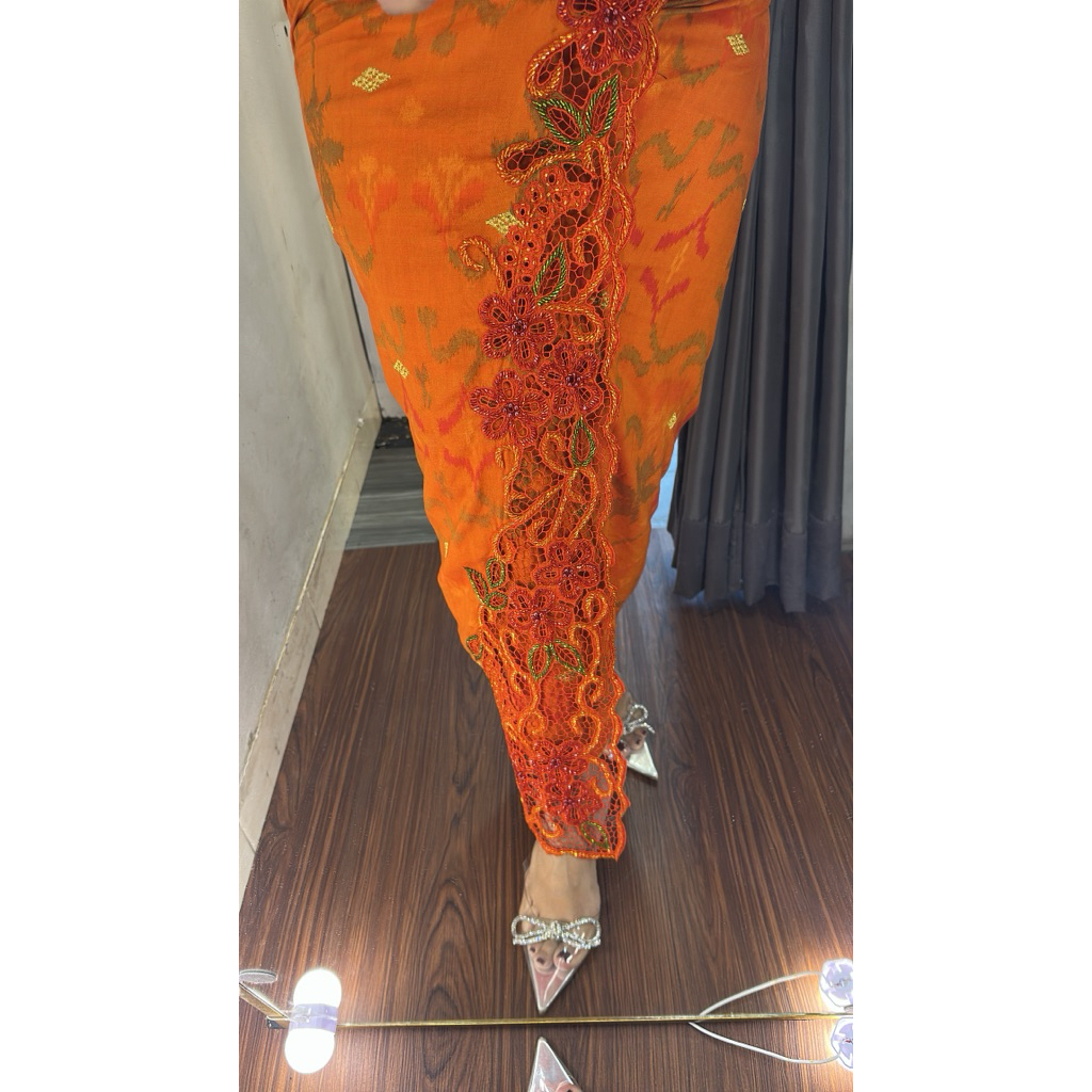 Kamen endek lasem bordir payet